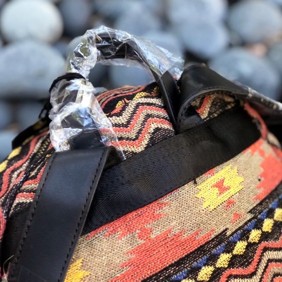 NEW Moda Luxe Tribal Ethnic Aztec Geometric Boho Gypsy Travel Backpacks Book Bag - Picture 7 of 11